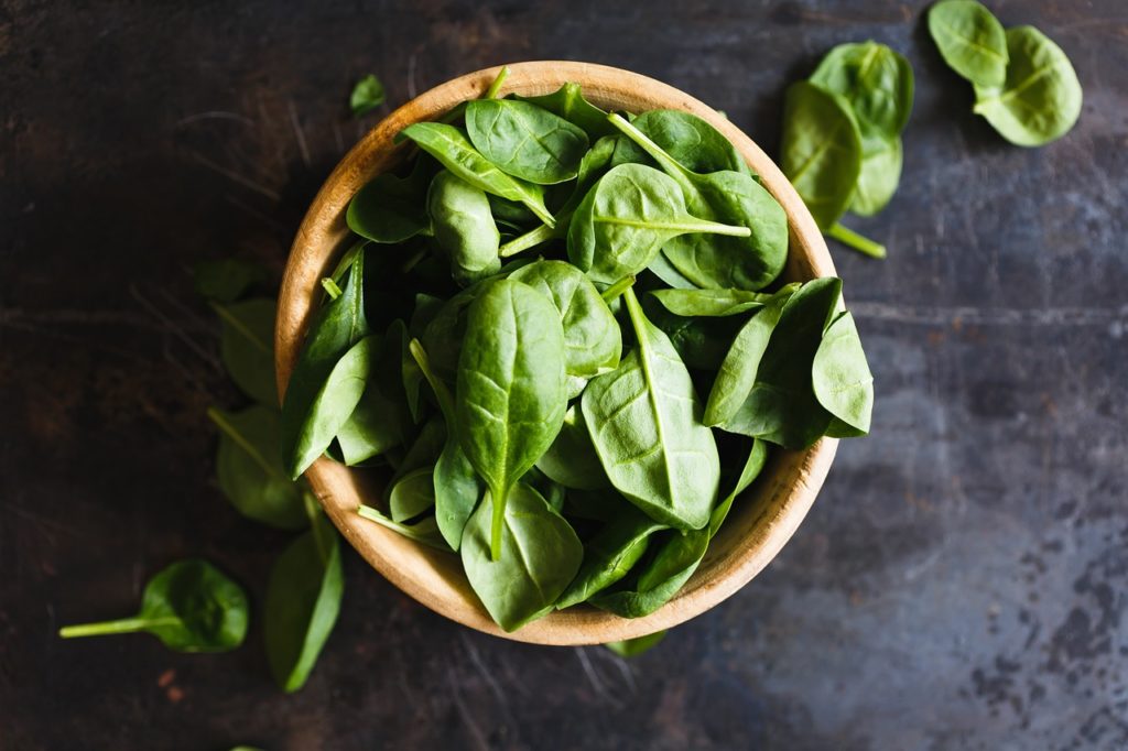 top view, basil, nature